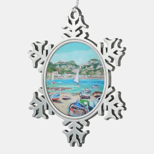 Giardini Naxos - Pewter Snowflake Ornament (Rechts)