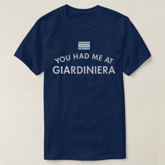 Giardiniera Chicago Italiaans rundvlees Pizza Cond T-shirt (Design voorkant)