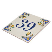 Giardino dei Limoni – House Number Ceramic Tile Tegeltje (Zijkant)