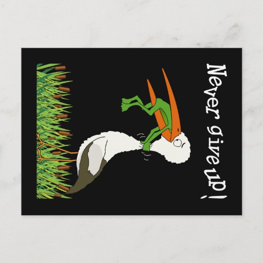 Gib niemals auf ! briefkaart (Voorkant)