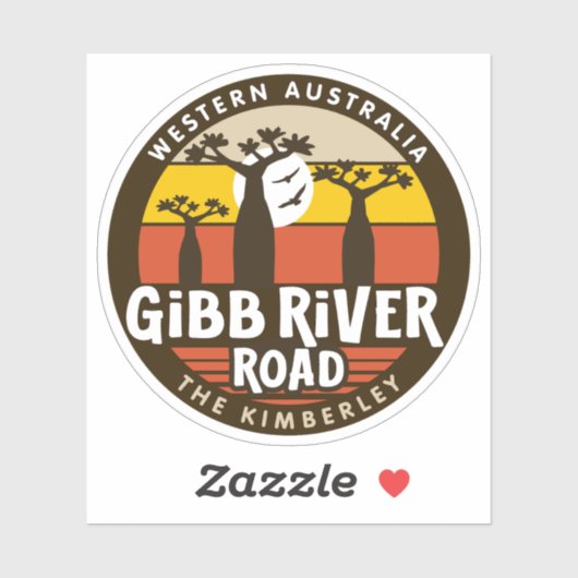 Gibb River Road, Sticker Western Australië (Vel)
