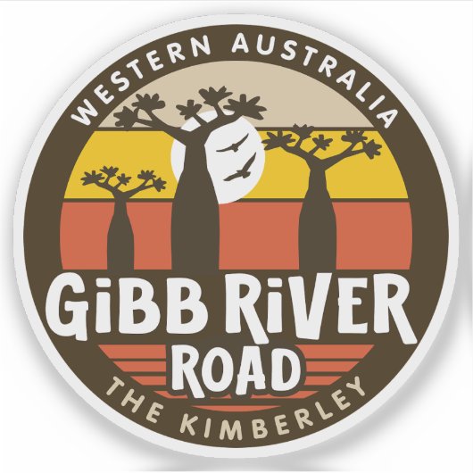 Gibb River Road, Sticker Western Australië (Voorkant)