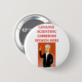 gibberisch ronde button 5,7 cm (Voorkant /achterkant)