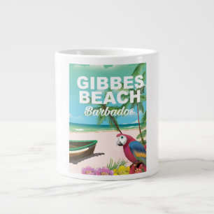 Gibbes Beach Barbados vakantie-poster Grote Koffiekop