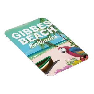 Gibbes Beach Barbados vakantieposter Magneet