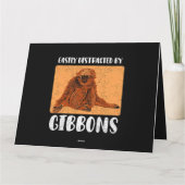 Gibbon Ape Monkey Funny 2 Kaart (Achterkant)