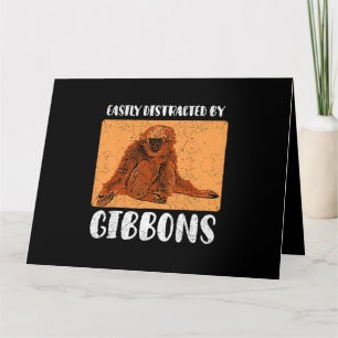 Gibbon Ape Monkey Funny 2 Kaart