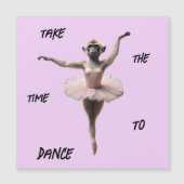 Gibbon balletdanser in een tutu, (Voorkant)