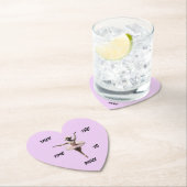 Gibbon balletdanser in een tutu, kartonnen onderzetters (Insitu)