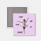 Gibbon balletdanser in een tutu, magneet (Voorkant / Achterkant)