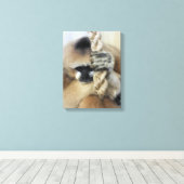 GIBBON CANVAS AFDRUK (Insitu (Houten vloer))