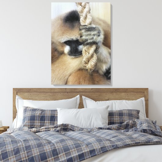 GIBBON CANVAS AFDRUK (Insitu (Slaapkamer))