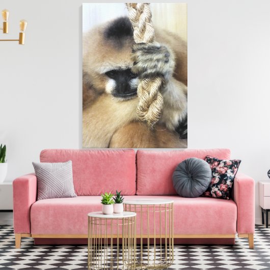 GIBBON CANVAS AFDRUK (Insitu (Woonkamer))