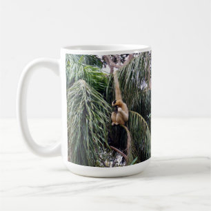 Gibbon die gewoon rondhangt, koffiemok