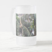 Gibbon die gewoon rondhangt, matglas bierpul (Voorkant links)