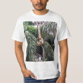 Gibbon die gewoon rondhangt, t-shirt (Voorkant)
