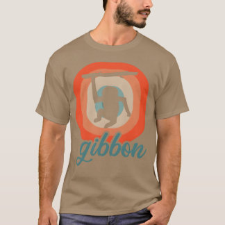 Gibbon dierliefhebber piraat aap dieren motief bo t-shirt