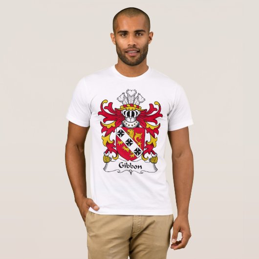 Gibbon Family Crest T-shirt (Voorkant volledig)