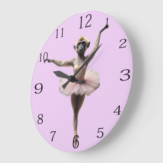 Gibbon Monkey Ballet danser in een tutu, Grote Klok (Hoek)