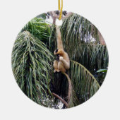 Gibbon Monkey die gewoon rondhangt.. Keramisch Ornament (Voorkant)