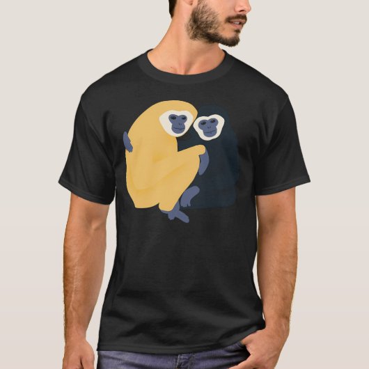 Gibbon Monkey Friends T-shirt (Voorkant)