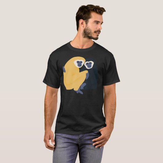Gibbon Monkey Friends T-shirt (Voorkant volledig)