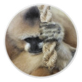 GIBBON MONKEY KERAMISCHE KNOP (Voorkant)