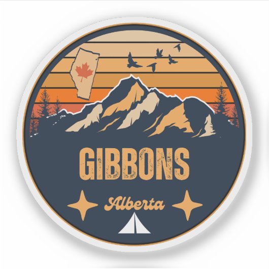 Gibbons, Alberta Sticker (Voorkant)