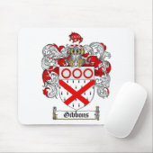 GIBBONS FAMILIE CREST - GIBBONS COAT WAPENS MUISMAT (Met muis)