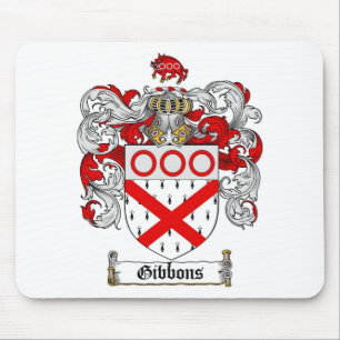 GIBBONS FAMILIE CREST - GIBBONS COAT WAPENS MUISMAT