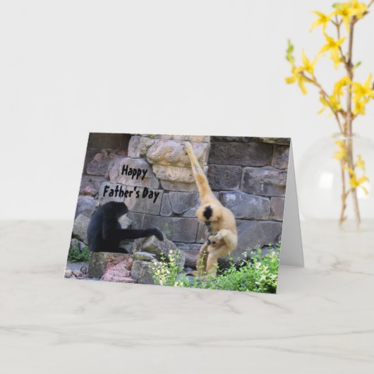 Gibbons... je bent een Kaart voor een gelukkige Va (Gele Bloem)