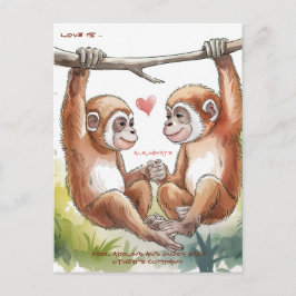 Gibbons Valentijnskaarten Briefkaart