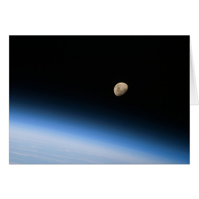 Gibbous Maan van de Omloop Kaart (Voorkant Horizontaal)