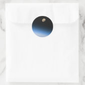 Gibbous Maan van Orbitaal Sticker (Tas)