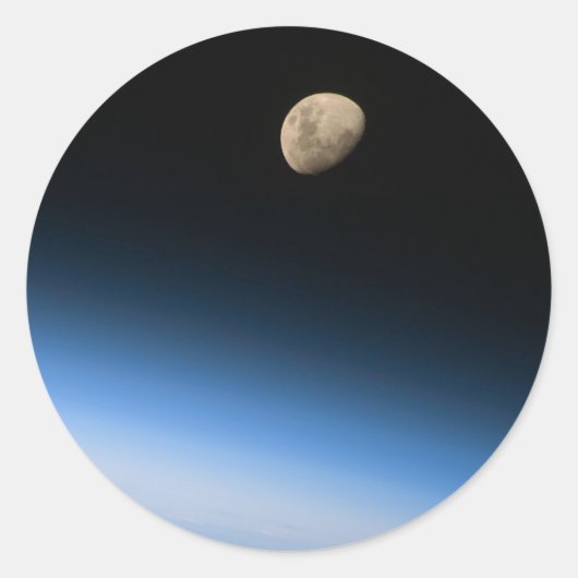 Gibbous Maan van Orbitaal Sticker (Voorkant)