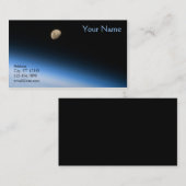 Gibbous Moon uit Orbit Visitekaartje (Voorkant / Achterkant)