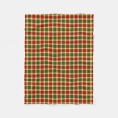 Gibbs Clan Rood, Geel en Groen Tartan Fleece Deken (Voorkant)