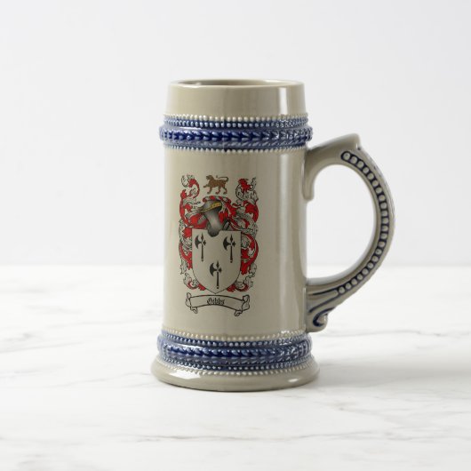 Gibbs Coat of Arms Stein / Gibbs Crest Stein Bierpul (Rechts)