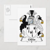 Gibbs Family Crest Briefkaart (Voorkant / Achterkant)