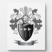 Gibbs Family Crest Coat of Arms Fotoplaat (Voorkant)