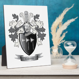 Gibbs Family Crest Coat of Arms Fotoplaat