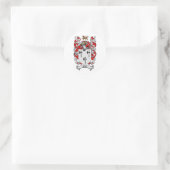 GIBBS FAMILY CREST - GIBBS COAT OF ARMS RONDE STICKER (Tas)