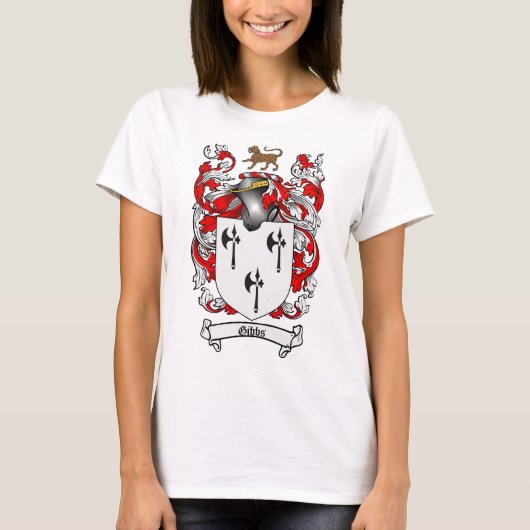 GIBBS FAMILY CREST - GIBBS COAT OF ARMS T-SHIRT (Voorkant)