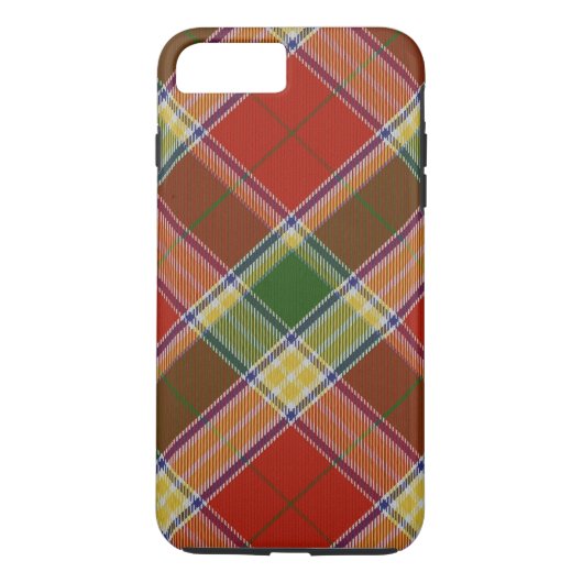 Gibbs/Gibson Tartan iPhone 7 plus zwaar Hoesje (Achterkant)