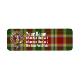Gibbs Gibsone Tartan & Badge Etiket
