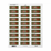 Gibbs Gibsone Tartan & Badge Etiket (Full Sheet)