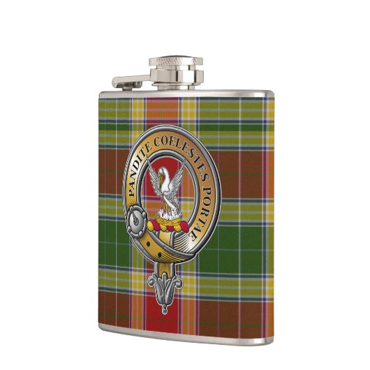 Gibbs Gibsone Tartan & Badge Heupfles (Links)