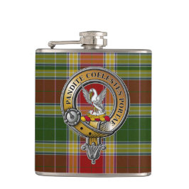 Gibbs Gibsone Tartan & Badge Heupfles