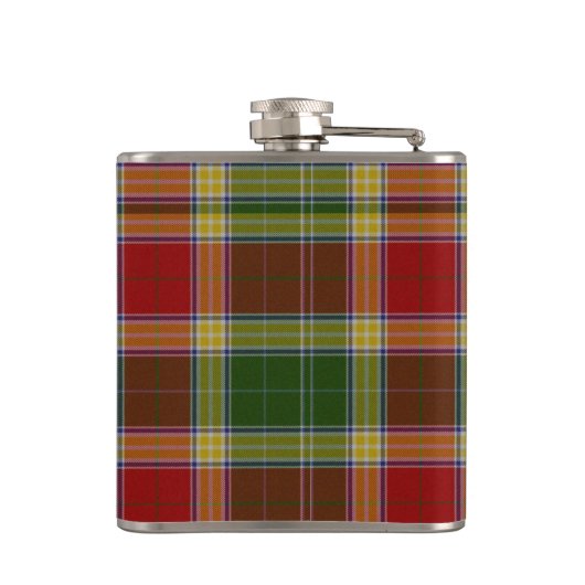 Gibbs Gibsone Tartan & Badge Heupfles (Achterkant)
