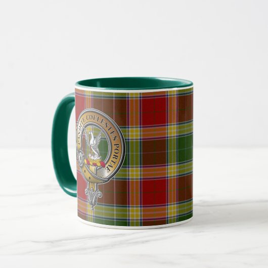 Gibbs Gibsone Tartan & Badge Mok (Voorkant links)